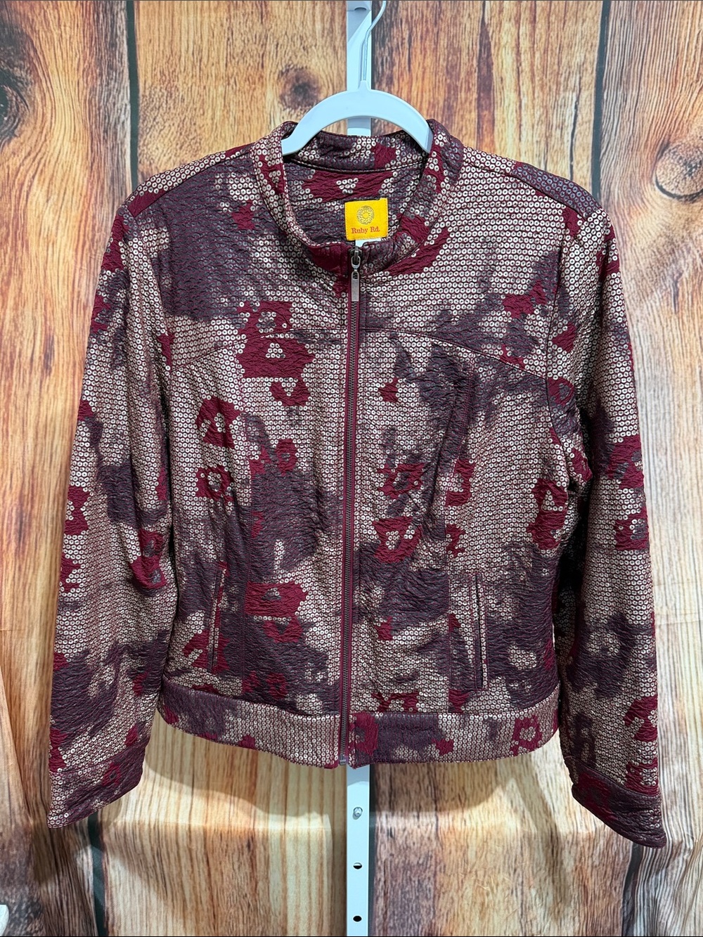 Ruby Rd. Zip Up Jacket Size 14